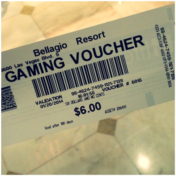 gambling at The Bellagio Las Vegas